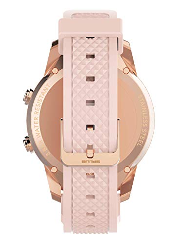 3Plus Callie Hybrid SmartWatch for Women, 30+ Day Battery | Heart Rate Monitor, Pedometer, TFT Vibrant Display, Sleep Tracker, Calorie/Step Counter, Music Controls, for iPhone and Android | Rose Gold