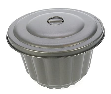 Ametalurgica Wasserbadform antihaftbeschichtet 1,0 Liter Mehlbeutel und Puddingform