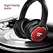 TaoTronics Active Noise Cancelling Bluetooth Headphones, HiFi Stereo Wireless Over Ear Deep Bass Headset w/CVC Noise Canceling Microphone 30 Hour Playtime Comfortable Earpads for Travel Work TVthumb 4