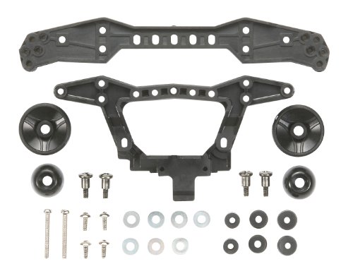 Tamiya Series No.412 GP.412 CARBON Intension Rear Double Roller Stays (3 Attachment Points)