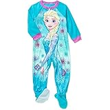 Disney Frozen Elsa Girls Toddler One Pc Footed Blanket Sleeper Pajama