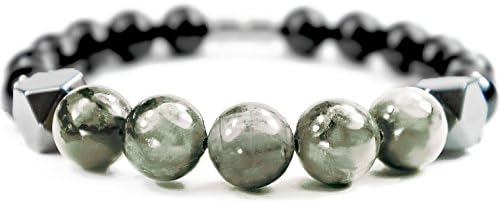 ONE ION Keeper's Eagle Eye Bracelet - Hematite Black Tourmaline Magnetic Clasp - 3 Sizes