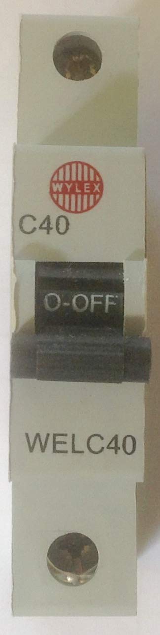 Wylex WELC40 C40 MCB 40A Type C circuit breaker SFNSB40-C