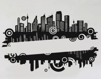 uBer Decals Vinyl Wall Decal Sticker Modern City 7 552 36x57 inches