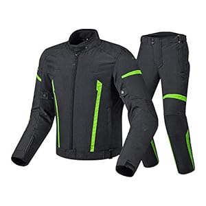 NCBH Waterdichte Motorbike Suits 2 Stuk Pak Motorbike Racing Suit Ingebouwde 7 Stks Beschermende Gear en Verwijderbare…