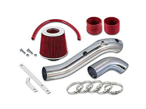 3" Red Cold Air Intake Kit + Filter Compatible with 04-09 Dodge Durango 3.7L V6/4.7L 5.7L V8