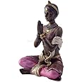 King Tut's Secret Yoga Lady - Padma Asana the Lotus Pose Figurine, Purple