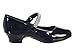 Swea Pea & Lilli Fancy Girls Black Dress Shoes for Christmas and Holiday Party - Big and Little Kid Mary Jane Toddler 1 Inch Heels - Zapatos para Niñas de Vestir Size 4