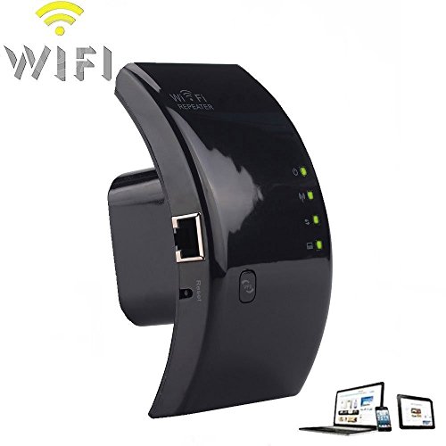 300Mbps Mini WiFi Repeater, WiFi Range Extender,Wireless Access Mini Wi-Fi Repeater WiFi Range Extender Mini Router Wireless Access Point Wireless Booster (Black)