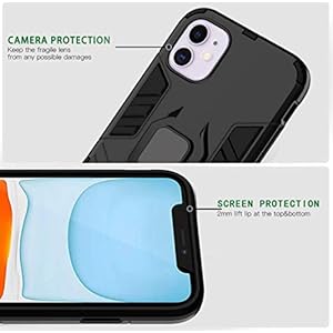 HAOYE Cover per Oppo Find X2 Lite + 2 Vetro Temperato, Armor Custodia con 360 Gradi Girevole Anello e Supporto Magnetico… - immagine 8