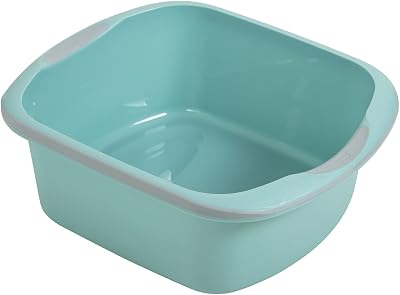 Addis Premium Soft Grip Large Rectangular Washing Up Bowl 9.5 L Sea Mist