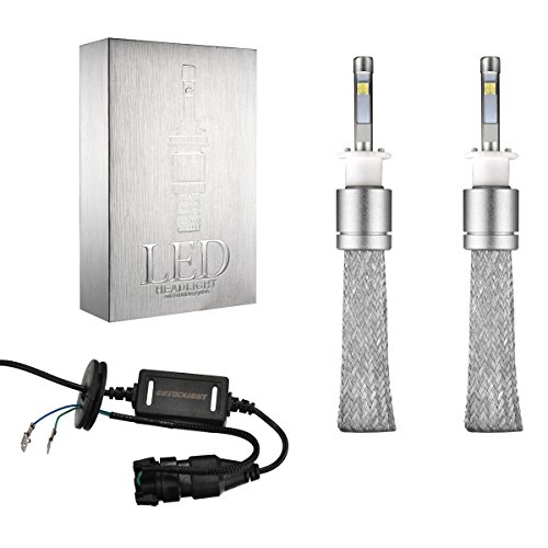 CHTOOLIGHT H1 LED Headlight Conversion Kit Headlight Bulbs Car Headlamp H1 CREE Bulbs (H1)