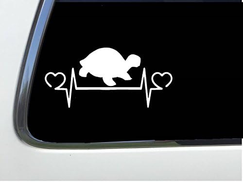 ThatLilCabin - Turtle Tortoise lifeline heartbeat sticker 8 inch decal AS258