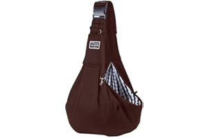 EUBUY Dog Sling Carrier, Hands Free Adjustable Packable Breathable Soft Outdoor Travel Dog and Cat Sling Carrier Dog Sling Bag for 14.3lbs Small Dogs and Cats