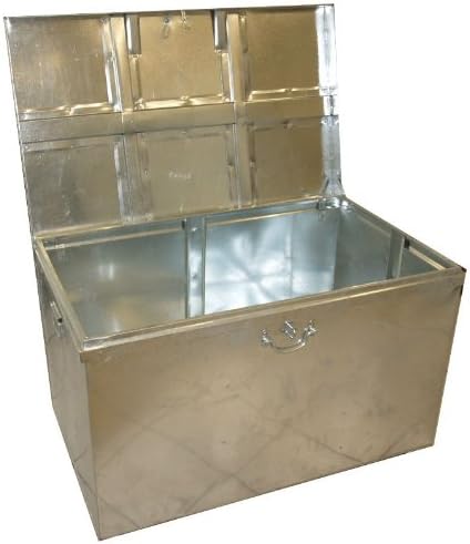 Zicc® - Caja de almacenaje acolchada (metal, tamaño grande): Amazon.es: Jardín