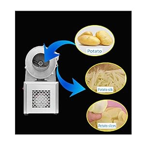 TX® Multifunctional Automatic Vegetable Cutting Machine Commercial Electric Slicer Shredder Machine for Potato, Carrot…
