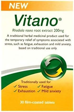 Vitano Rhodiola Rosea Root Extract 200mg 30 Film-Coated Tablets