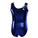 EFINNY Gymnastics Dancing Leotard Girls One-piece Sparkle Camisole Active Shirts Blue 150(10-12Y)