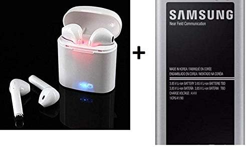 GuU i7s TWS Mini Twin Portable Wireless Bluetooth Earphones with Active Noise Cancellation Technology and Charging Box for All Smartphones (White)