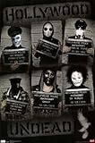 Hollywood Undead Mug Shots Music Poster Print - 24x36 custom fit with RichAndFramous Black 24 inch Poster Hangers