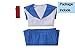 Girls Pop Team Epic Popuko Pipimi Cosplay Anime Nautical Sailor Costumes Japanese Blue School Uniform Shirt Skirt Full Set