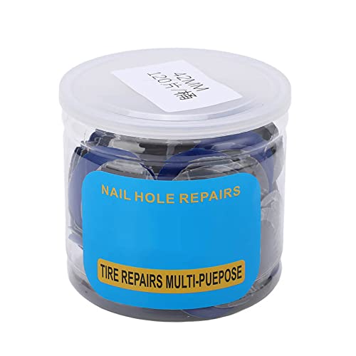 VGEBY Car Tire Patch, 150PCS 43mm Round Natural Rubber Tire Puncture Repair Tubeless Cold Patch Repair Accessory