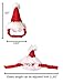 Mummumi® Pet Holiday and Christmas Hat, Pet Santa Hat Costume Christmas Collection Pet Accessory for Cat Rabbit Hamster Guinea Pig, Small, Red (A)
