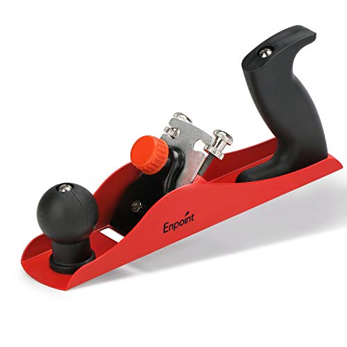 Adjustable Bench Plane, EnPoint Hand Plane for Woodworking, 9-1/3 Inch Flat Base Cast Wood Hand Planer with 2 Inch Edged Blade Smooth Surface Table Chair Leg for Hardwood Carpenter Woodcarver