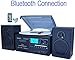 Boytone BT-28SPB, Bluetooth Record Player Turntable AM/FM Radio, Cassette CD Player, Stereo Speakers (Renewed)thumb 4