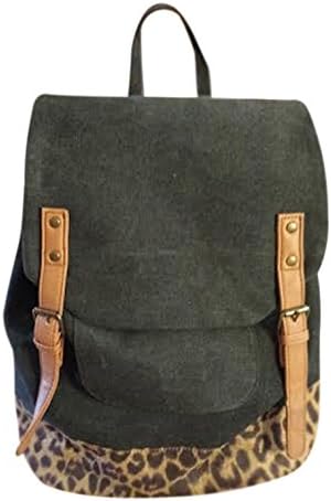 Pac Sun Backpack by Black Poppy - Black Canvass w/Animal Print