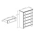 South Shore Summertime 5-Drawer Chest-Pure White, Maple