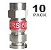 PCT-TRS-59 RG59 F Connector Universal Compression Fitting - 10 Pack