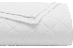 Red Land Cotton Classic Luxury Quilt | American Grown 100% Cotton Batting | Lightweight All Season USA Made Vintage Style Bedspread | Durable Oversized and Machine Washable | Soft Full/Queen | White