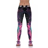 Slimming Girl Galaxy Active Seamless Stretchy Yoga Leggings Full Ankle Length