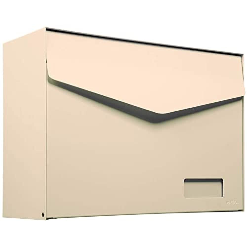 MEFA Letterbox Letter 113 with Name Plate/Postbox with Security Lock Size 312x430x178 mm, 113021DE