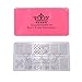 PUEEN Nail Art Stamping Plate - Fancy Lover 02-125x65mm Unique Nailart Polish Stamping Manicure Image Plates Accessories Kit BH000664