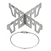Lixada Titanium Alcohol Stove Rack Cross Stand Outdoor Camping Stove Stand Support Rack Mini Ultralight Portable Liquid Alcohol Stove Rack Support Stand (Style1)