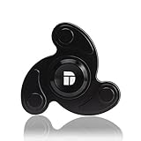 Boomerang Shape Figit Spinner Toy DolTec Aluminium alloy High Speed Table & Hand Spinner EDC Focus Toy Relieve Stress, Anxiety, ADHD, and Boredom (Black)