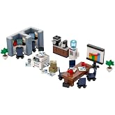 Brick Loot Office Building Toys - Mini Furniture Office Set Kit (289 Pcs) | Creative Building Set with Detailed Furniture Accessories, City Life Theme and Minifigure Compatibility for Ages 12+