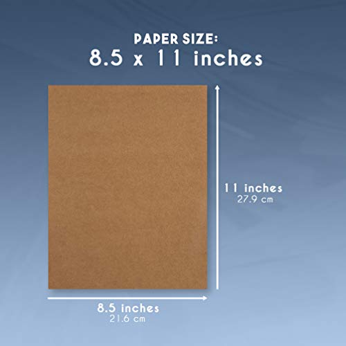 image for Sustainable Greetings Kraft Cardstock - 50-Pack Letter Sized Heavyweig