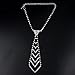 Fashion Wedding Jewelry Silver Plated Necktie Necklace For Women Party Accessory