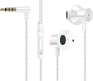 [2 Pack] 3.5mm Earbuds/Headphones/Earphones with Microphone in-Ear Earbuds Noise Isolation Headsets Heavy Bass Earphones Compatible iPhone iPad iPod S10 Android All 3.5 mm Audio Devices