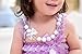 VCMART Beautiful White Chunky Bubblegum Bead Necklace Girls with GFT Box