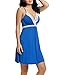 Hotouch Sleepwear Womens Chemise Nightgown Full Slips Lace Sling Dress Sexy Lingerie S-XXL