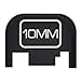 Fixxxer Model Series Rear Cover Plate for Glock (10mm) Fits Most Models (Not G42, G43) and Generations (Not Gen 5)