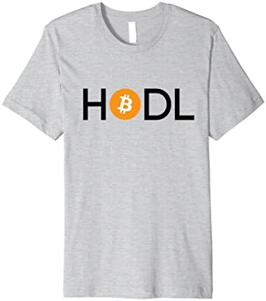 Mens Hodl Shirt: Funny Hold Bitcoin Crypto Currency T-Shirt Small Heather Grey