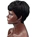 Naseily Short Curly Synthetic Wigs For Black Women Natural Black Hair Wig African American Women Wigs