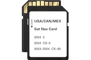 ECOZEN Original-Fit Latest Navigation SD Card, Seamless Map Update for 3 Hatch (2024), CX-5 (2024), CX-90 (2023-2024), Built-in USA/CAN/MEX GPS Data