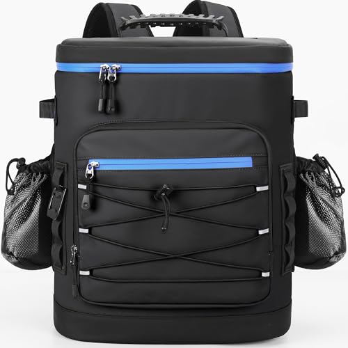 YOUNGOA Mochila Nevera Isotérmica, Mochila Termica Grande de 30 litros con Aislamiento Térmico y A Prueba de Fugas, Bolsa Picnic Impermeable para Hombre y Mujer