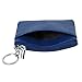 Women's Genuine Leather Coin Purse Mini Pouch Change Wallet with Keychain